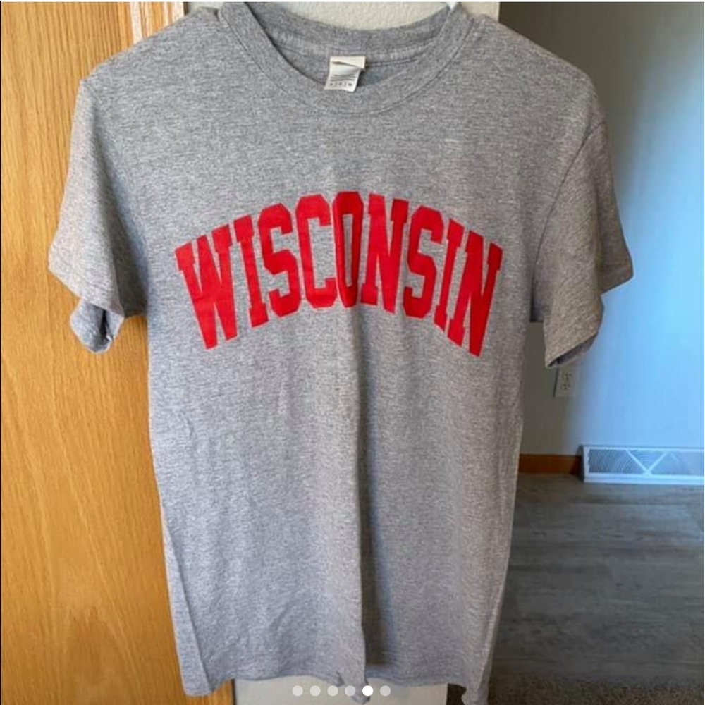 Wisconsin gray tee